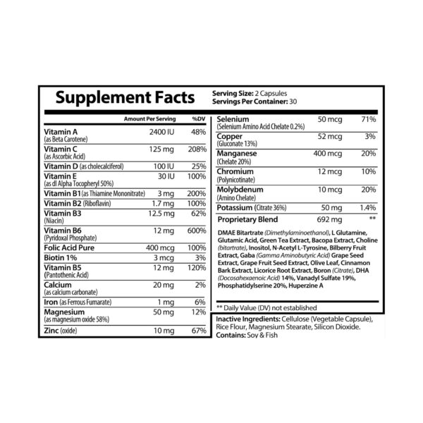 Brain Supplements, Brain Support Complex Supplement (60 Capsules) - Image 7