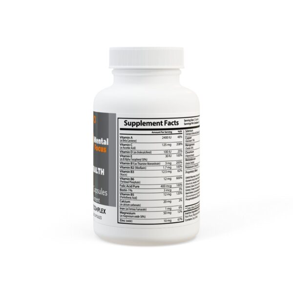 Brain Supplements, Brain Support Complex Supplement (60 Capsules) - Image 3