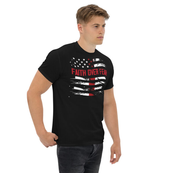 Faith t shirt gift Faith over fear tee Unisex classic tee - Image 3