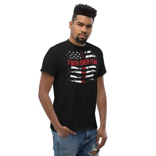 Faith t shirt gift Faith over fear tee Unisex classic tee - Image 5