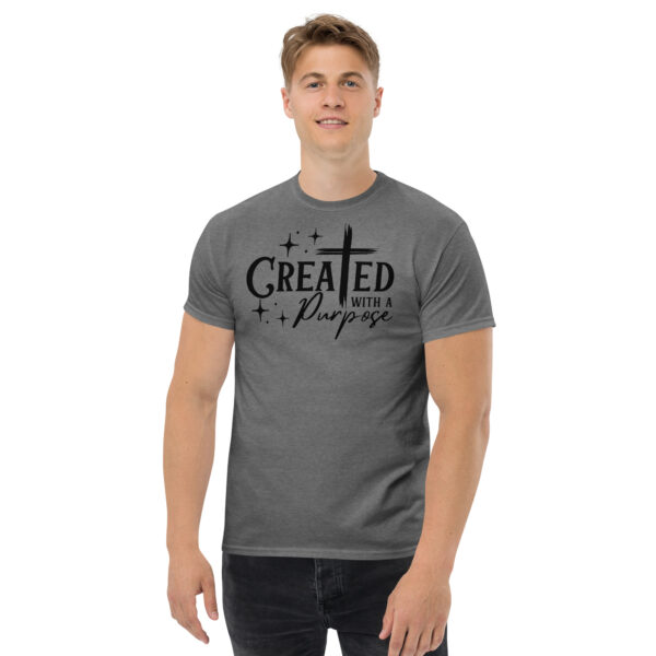Christian t shirts gift Created with a purpose teeUnisex classic tee - Image 7
