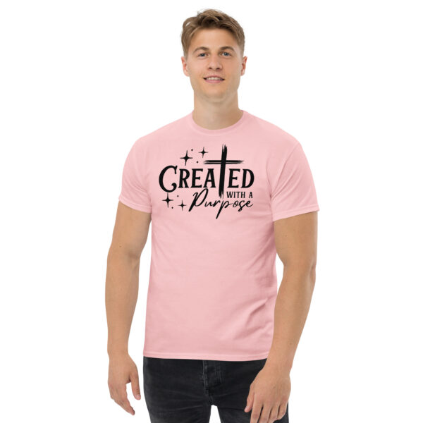 Christian t shirts gift Created with a purpose teeUnisex classic tee - Image 8