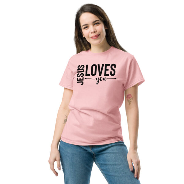 Jesus t shirts gift Jesus loves you tee Unisex classic tee - Image 7