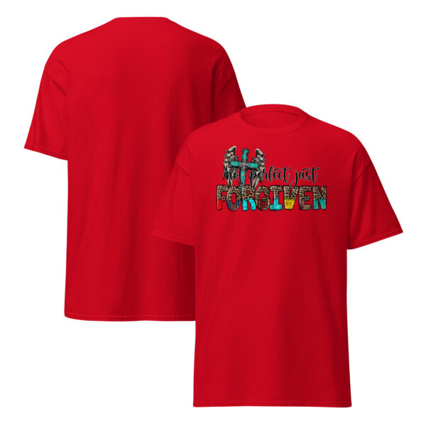 Christian t shirts gift not perfect just forgiven tee Unisex classic tee - Image 2