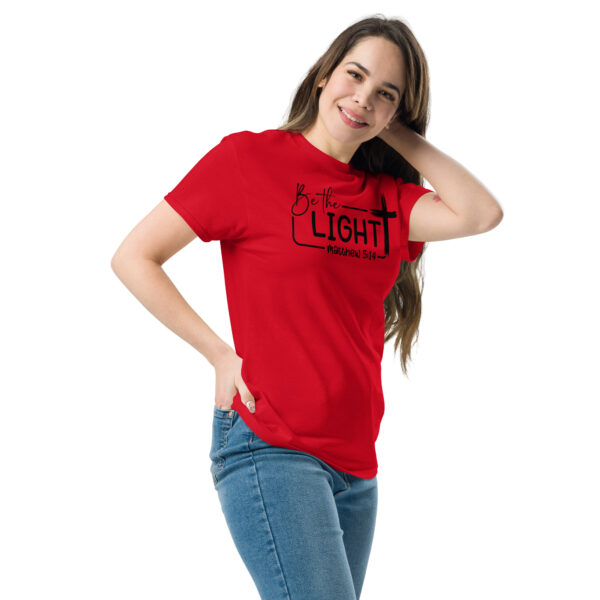 Christian cross t shirt gift be the light tee Unisex classic tee - Image 4
