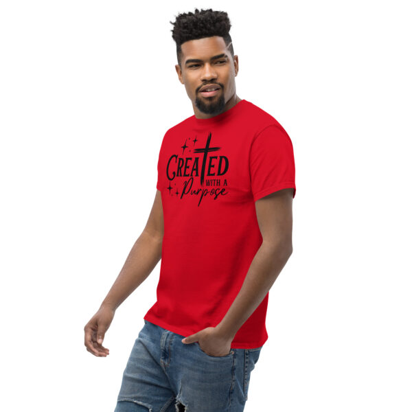 Christian t shirts gift Created with a purpose teeUnisex classic tee - Image 6