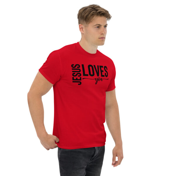 Jesus t shirts gift Jesus loves you tee Unisex classic tee - Image 3