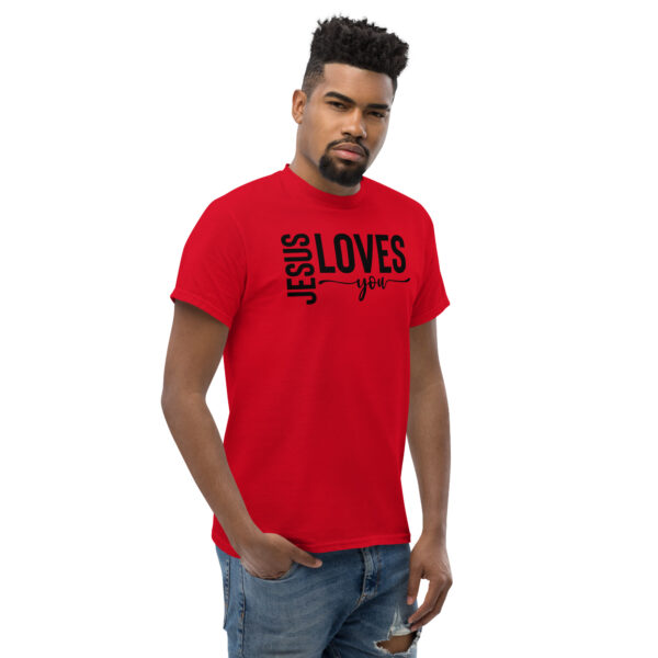 Jesus t shirts gift Jesus loves you tee Unisex classic tee - Image 4