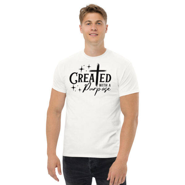 Christian t shirts gift Created with a purpose teeUnisex classic tee - Image 9