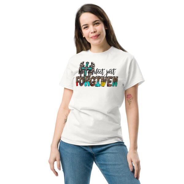 Christian t shirts gift not perfect just forgiven tee Unisex classic tee - Image 8